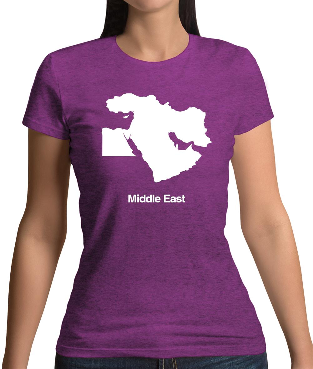 Middle East Silhouette Womens T-Shirt Middle East Silhouette Womens T-Shirt