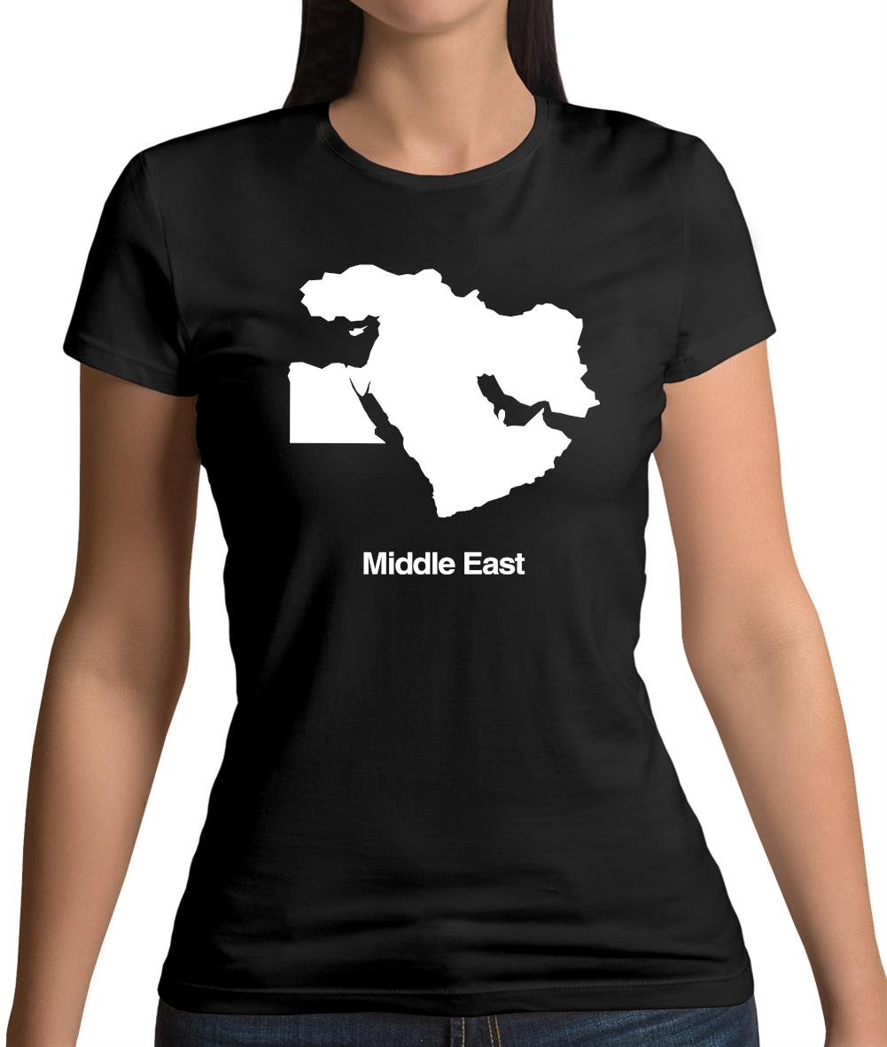 Middle East Silhouette Womens T-Shirt Middle East Silhouette Womens T-Shirt