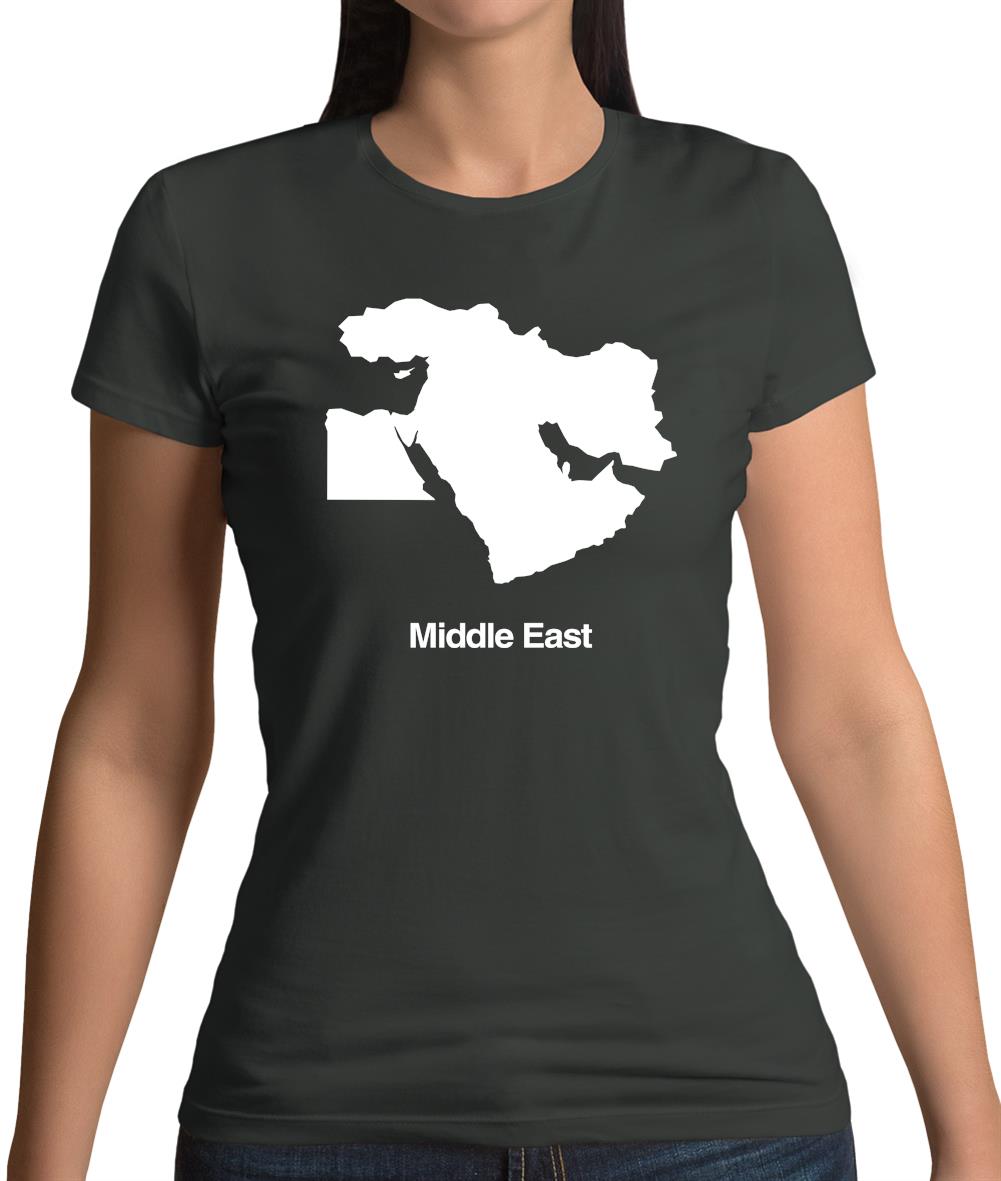 Middle East Silhouette Womens T-Shirt Middle East Silhouette Womens T-Shirt