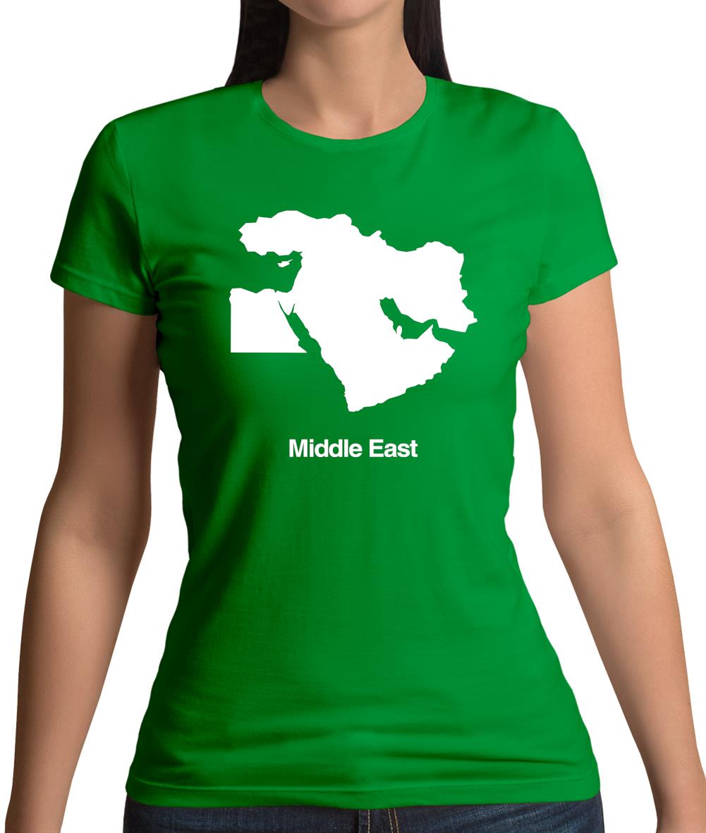 Middle East Silhouette Womens T-Shirt Middle East Silhouette Womens T-Shirt
