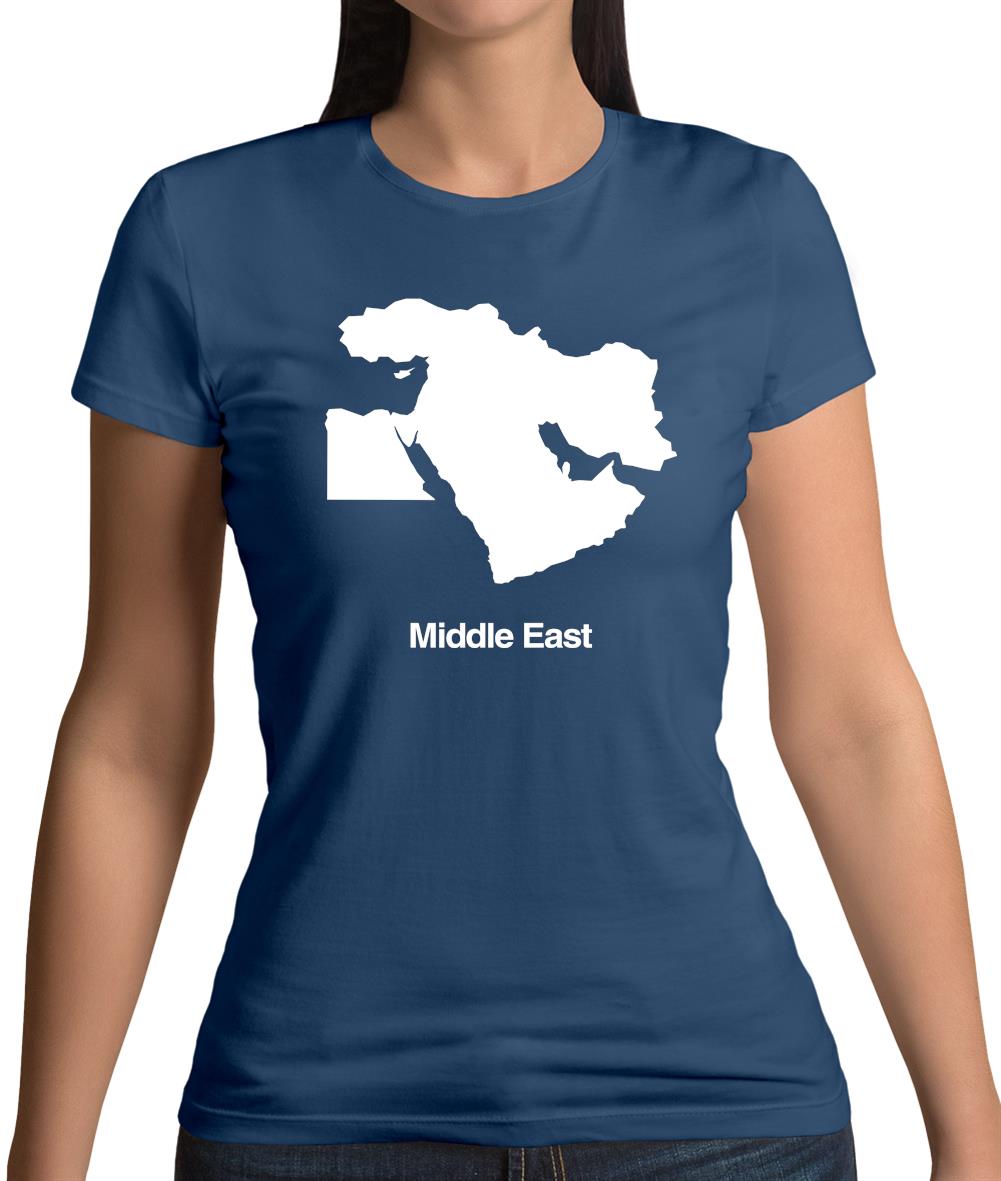 Middle East Silhouette Womens T-Shirt Middle East Silhouette Womens T-Shirt