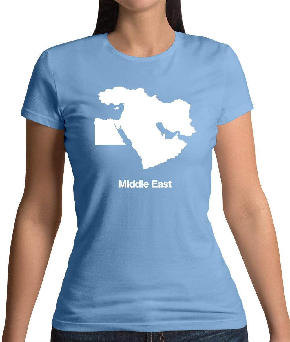 Middle East Silhouette Womens T-Shirt Middle East Silhouette Womens T-Shirt