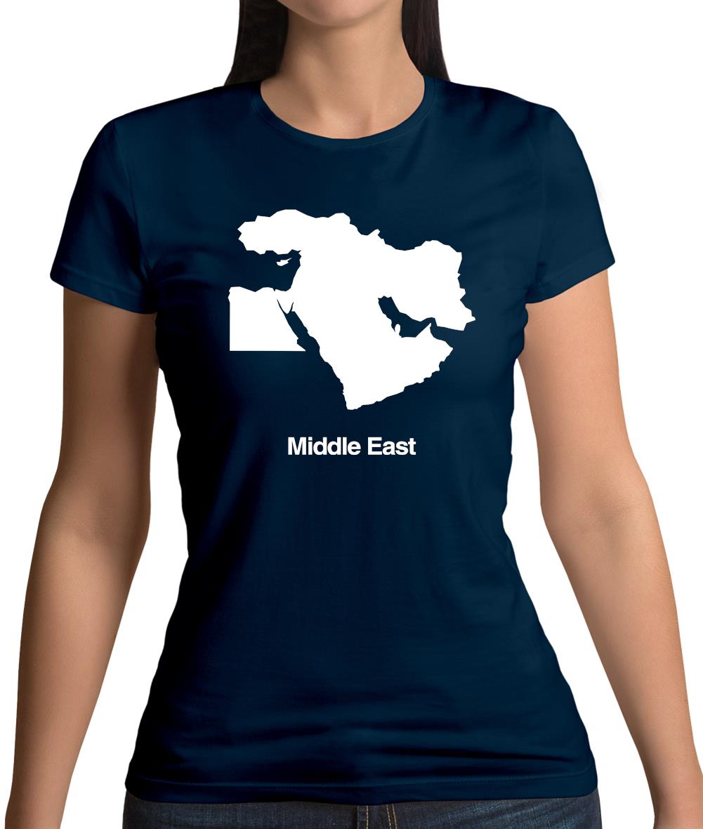 Middle East Silhouette Womens T-Shirt Middle East Silhouette Womens T-Shirt