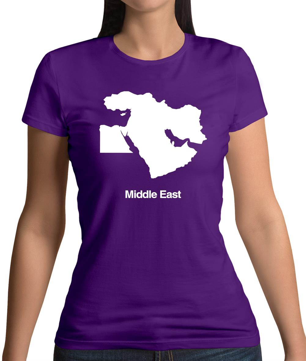 Middle East Silhouette Womens T-Shirt Middle East Silhouette Womens T-Shirt