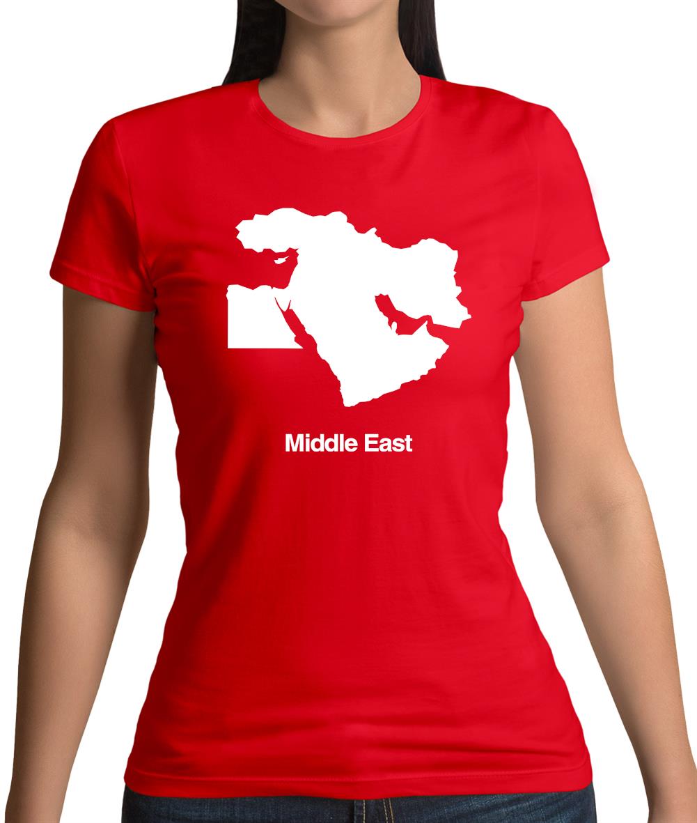 Middle East Silhouette Womens T-Shirt Middle East Silhouette Womens T-Shirt