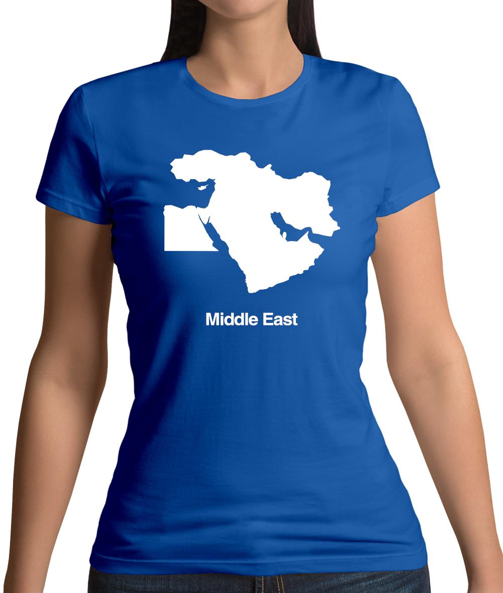 Middle East Silhouette Womens T-Shirt Middle East Silhouette Womens T-Shirt