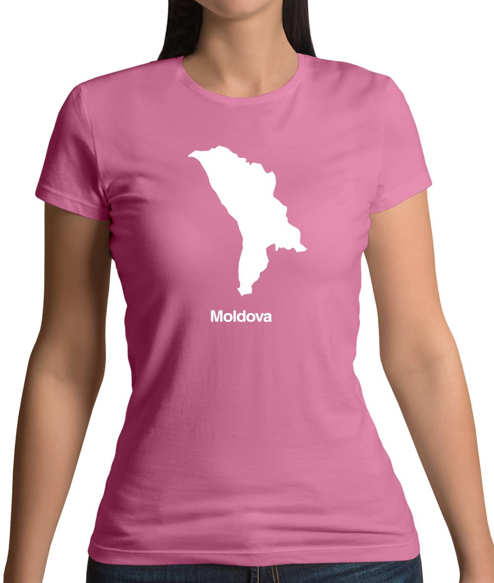 Moldova Silhouette Womens T-Shirt Moldova Silhouette Womens T-Shirt