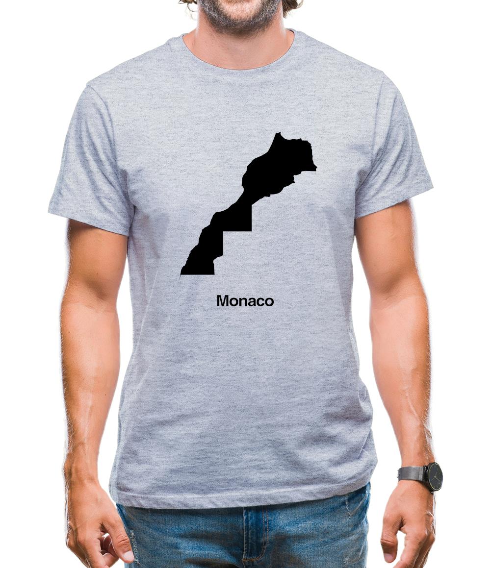 Monaco Silhouette Mens T-Shirt Monaco Silhouette Mens T-Shirt