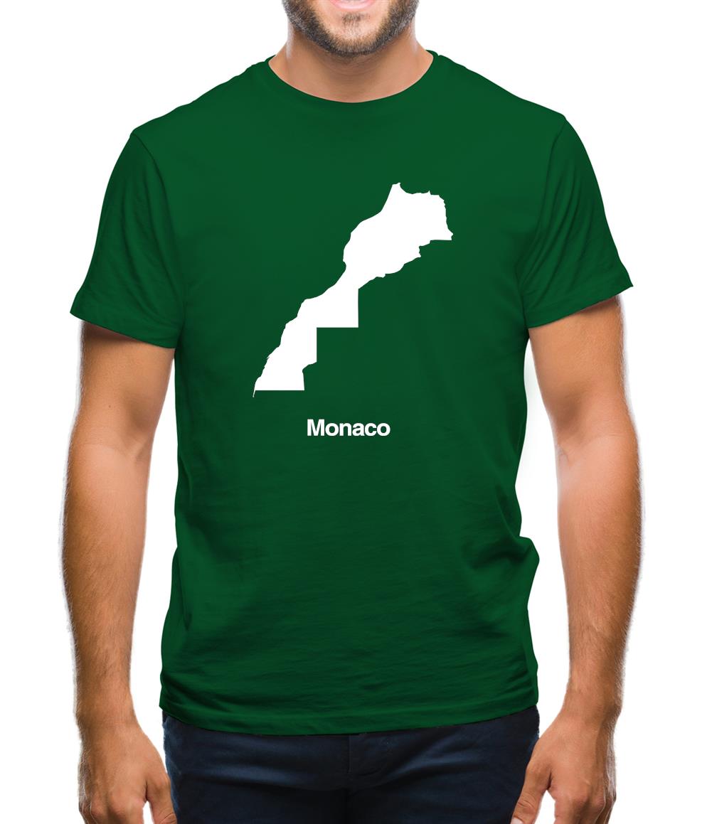 Monaco Silhouette Mens T-Shirt Monaco Silhouette Mens T-Shirt