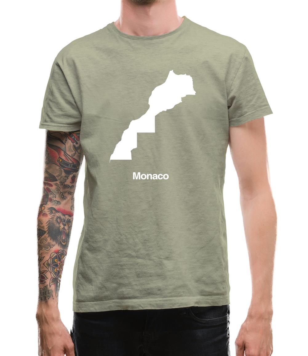 Monaco Silhouette Mens T-Shirt Monaco Silhouette Mens T-Shirt