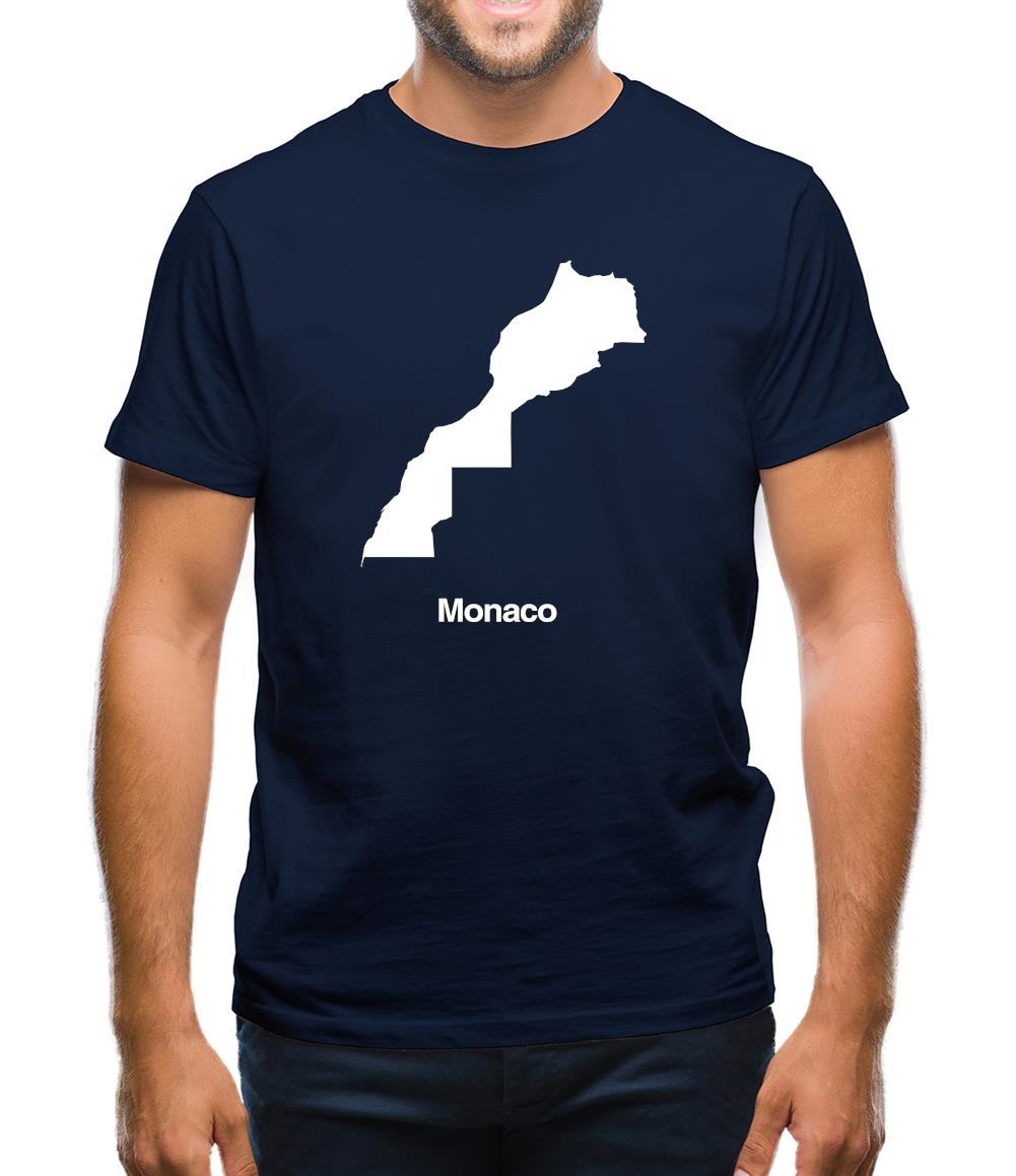 Monaco Silhouette Mens T-Shirt Monaco Silhouette Mens T-Shirt