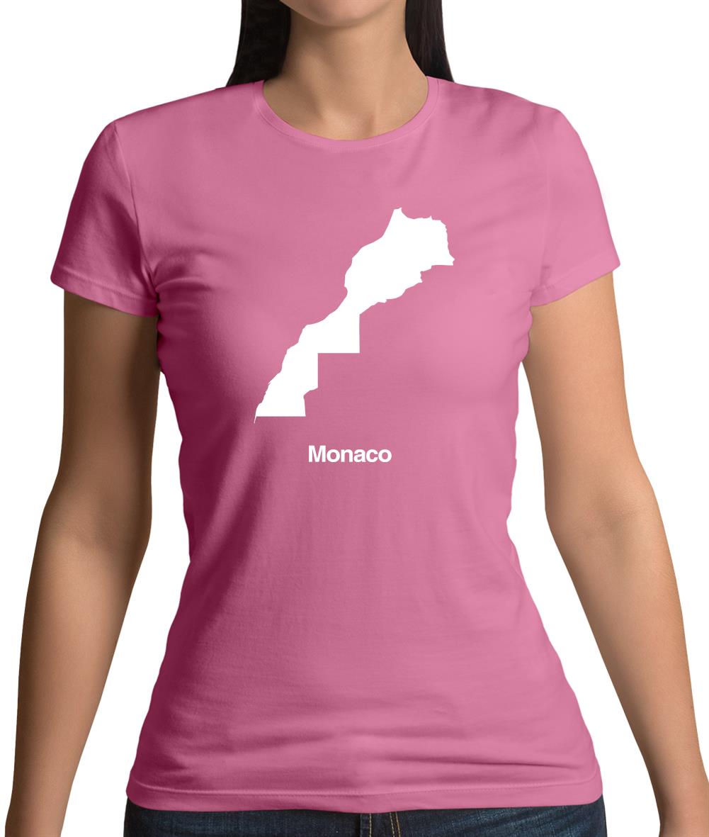 Monaco Silhouette Womens T-Shirt Monaco Silhouette Womens T-Shirt
