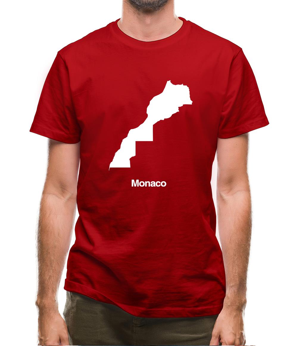 Monaco Silhouette Mens T-Shirt Monaco Silhouette Mens T-Shirt