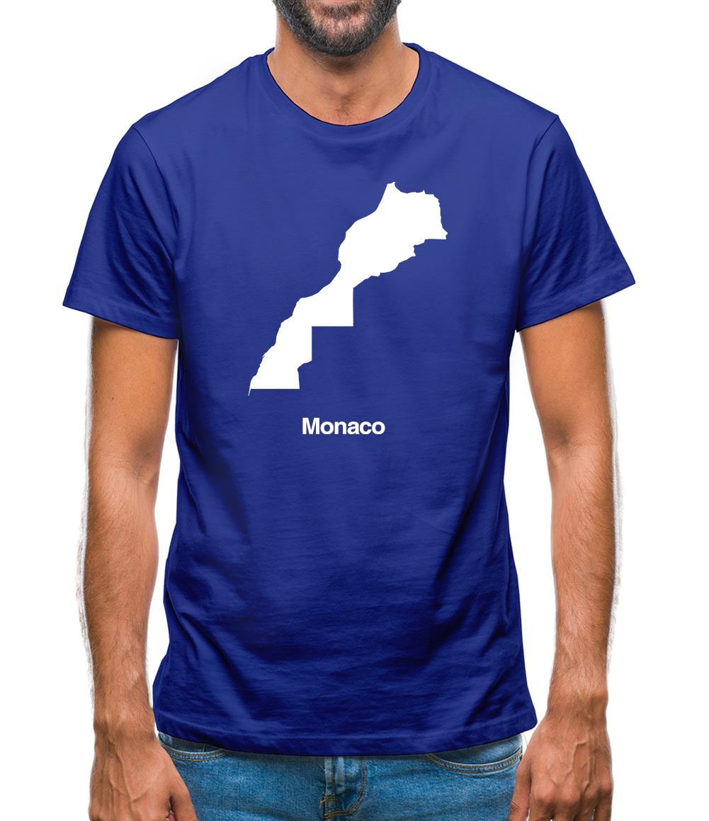 Monaco Silhouette Mens T-Shirt Monaco Silhouette Mens T-Shirt