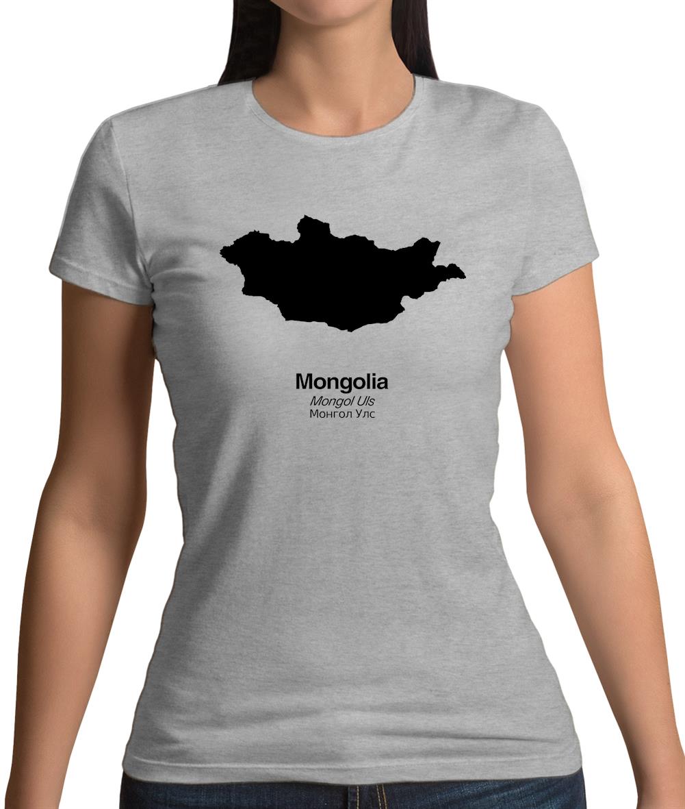 Mongolia Silhouette Womens T-Shirt Mongolia Silhouette Womens T-Shirt