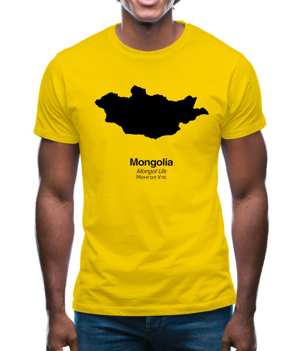 Mongolia Silhouette Mens T-Shirt Mongolia Silhouette Mens T-Shirt