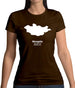 Mongolia Silhouette Womens T-Shirt Mongolia Silhouette Womens T-Shirt
