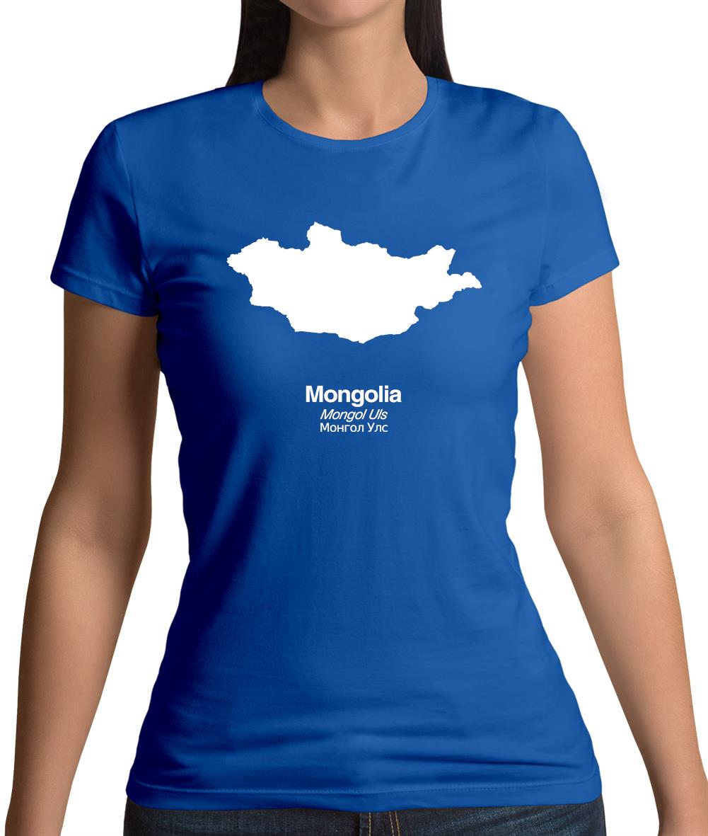 Mongolia Silhouette Womens T-Shirt Mongolia Silhouette Womens T-Shirt