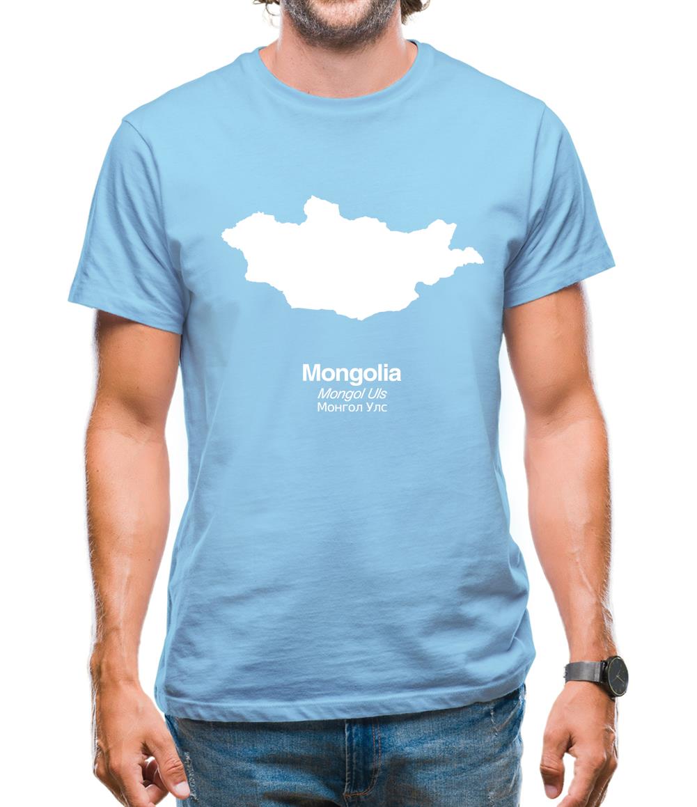 Mongolia Silhouette Mens T-Shirt Mongolia Silhouette Mens T-Shirt