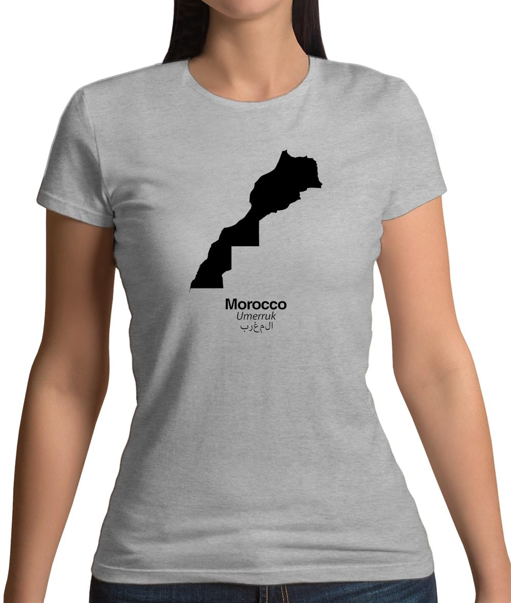 Morocco Silhouette Womens T-Shirt Morocco Silhouette Womens T-Shirt