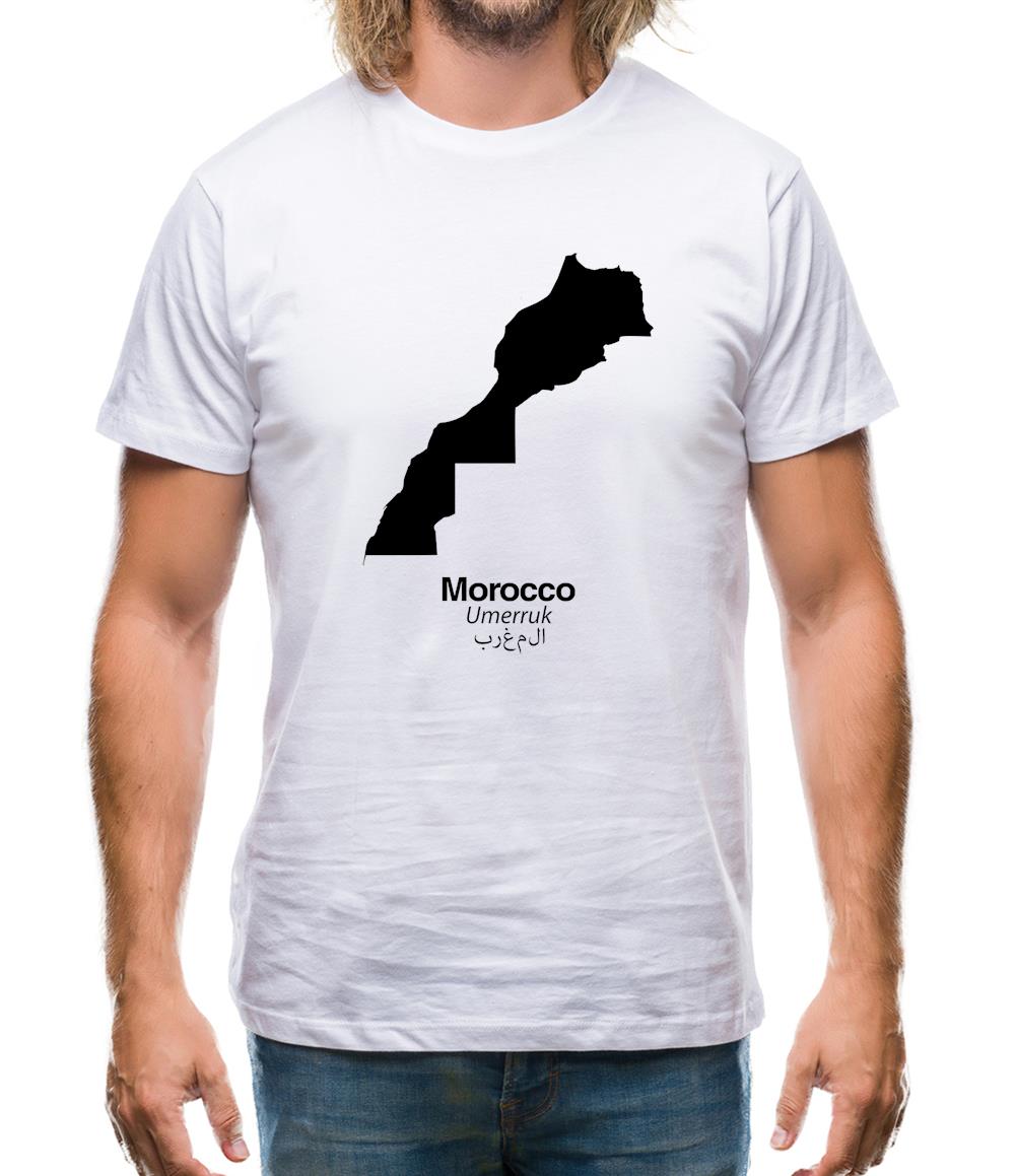 Morocco Silhouette Mens T-Shirt Morocco Silhouette Mens T-Shirt