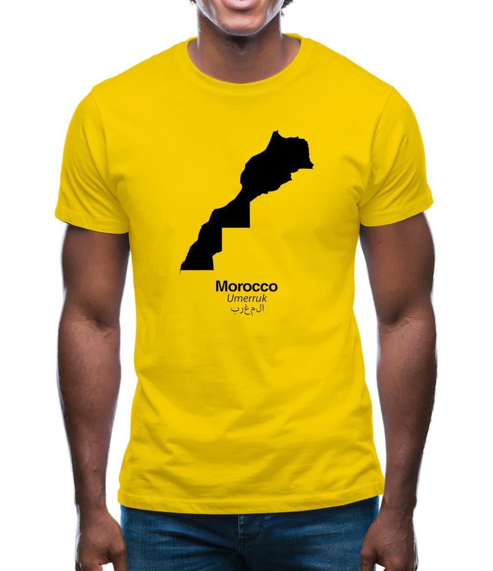 Morocco Silhouette Mens T-Shirt Morocco Silhouette Mens T-Shirt