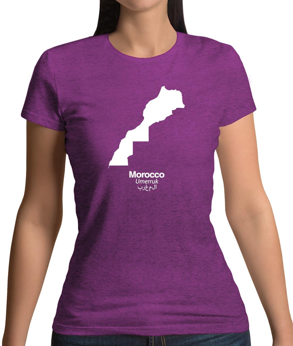 Morocco Silhouette Womens T-Shirt Morocco Silhouette Womens T-Shirt
