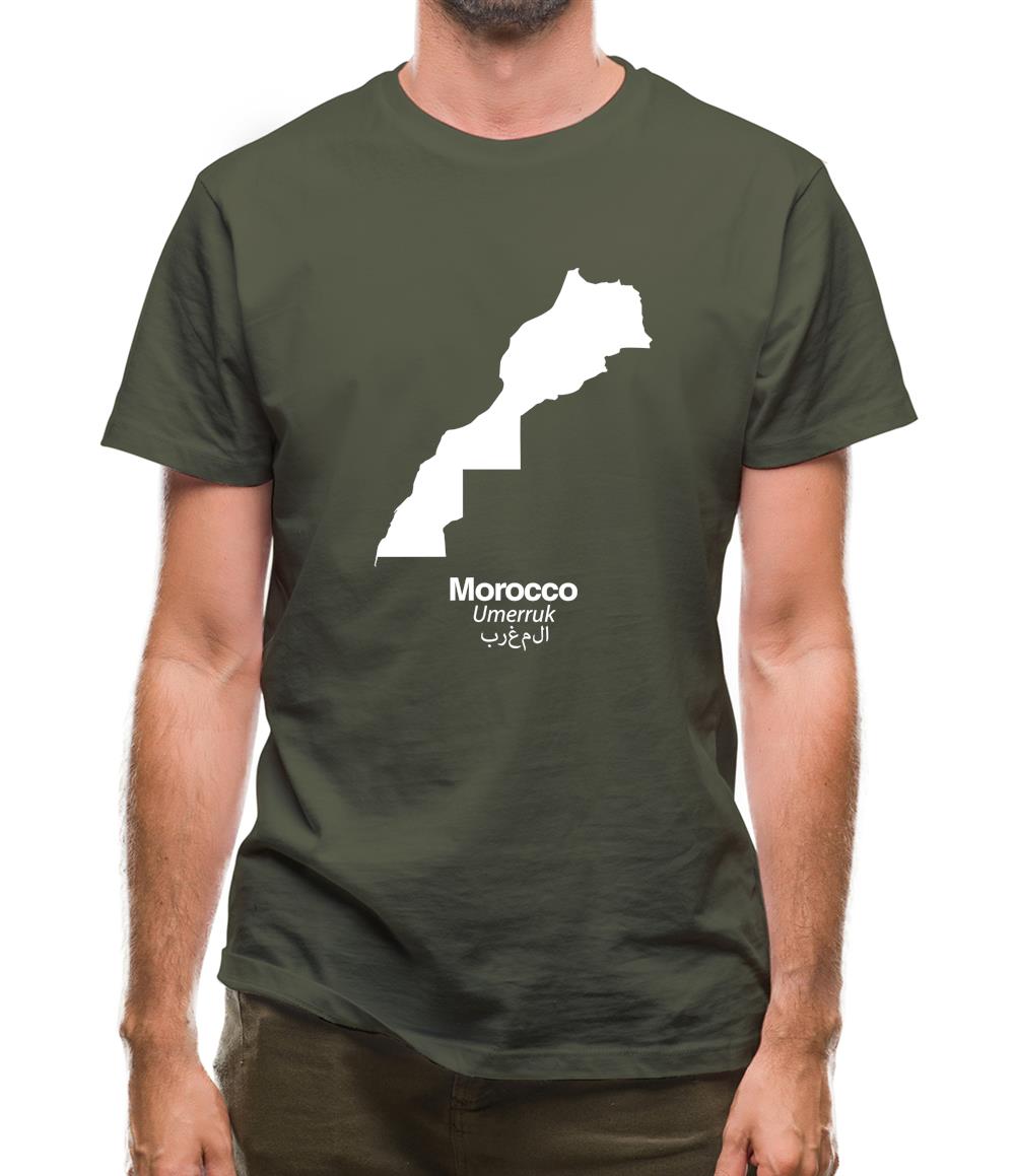 Morocco Silhouette Mens T-Shirt Morocco Silhouette Mens T-Shirt