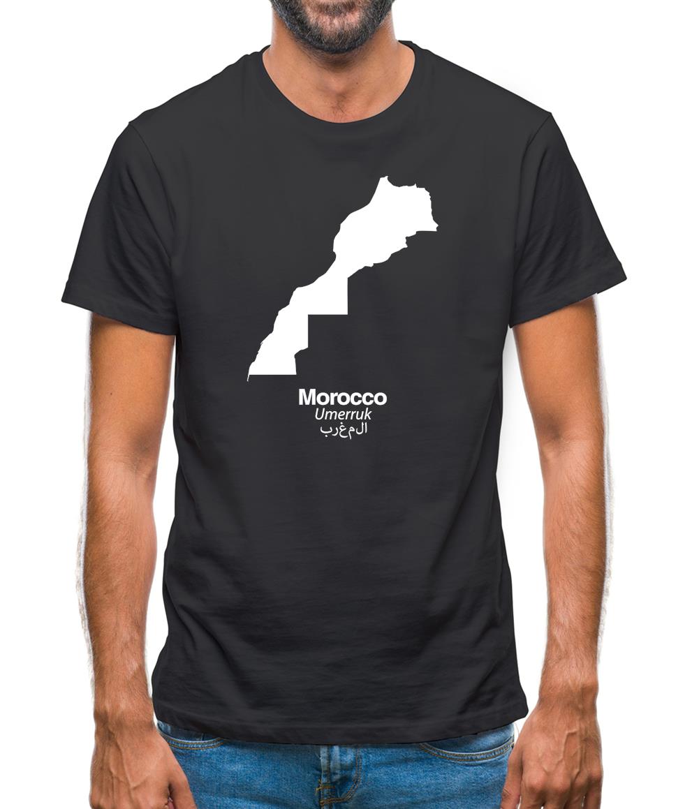 Morocco Silhouette Mens T-Shirt Morocco Silhouette Mens T-Shirt