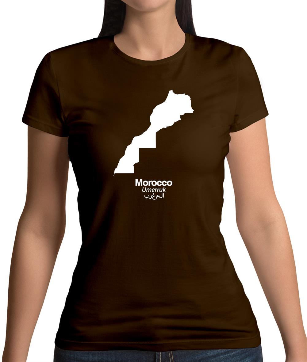 Morocco Silhouette Womens T-Shirt Morocco Silhouette Womens T-Shirt