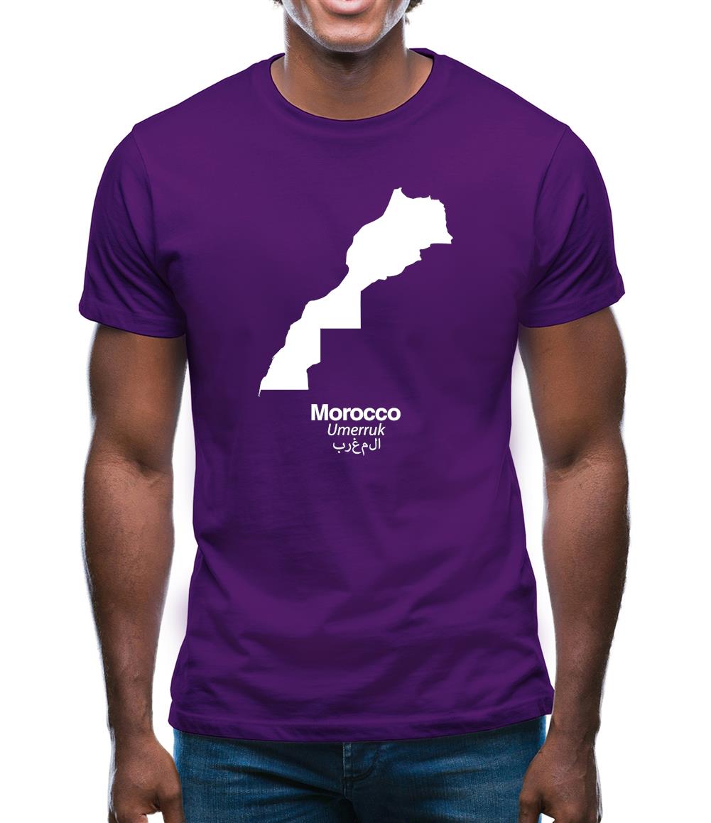 Morocco Silhouette Mens T-Shirt Morocco Silhouette Mens T-Shirt