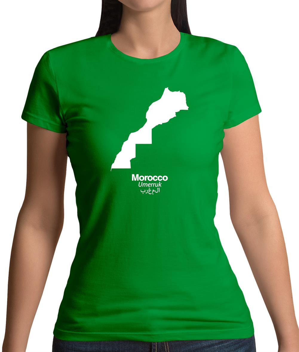 Morocco Silhouette Womens T-Shirt Morocco Silhouette Womens T-Shirt