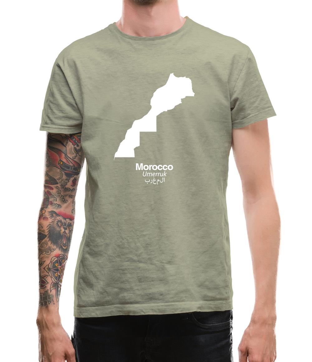 Morocco Silhouette Mens T-Shirt Morocco Silhouette Mens T-Shirt