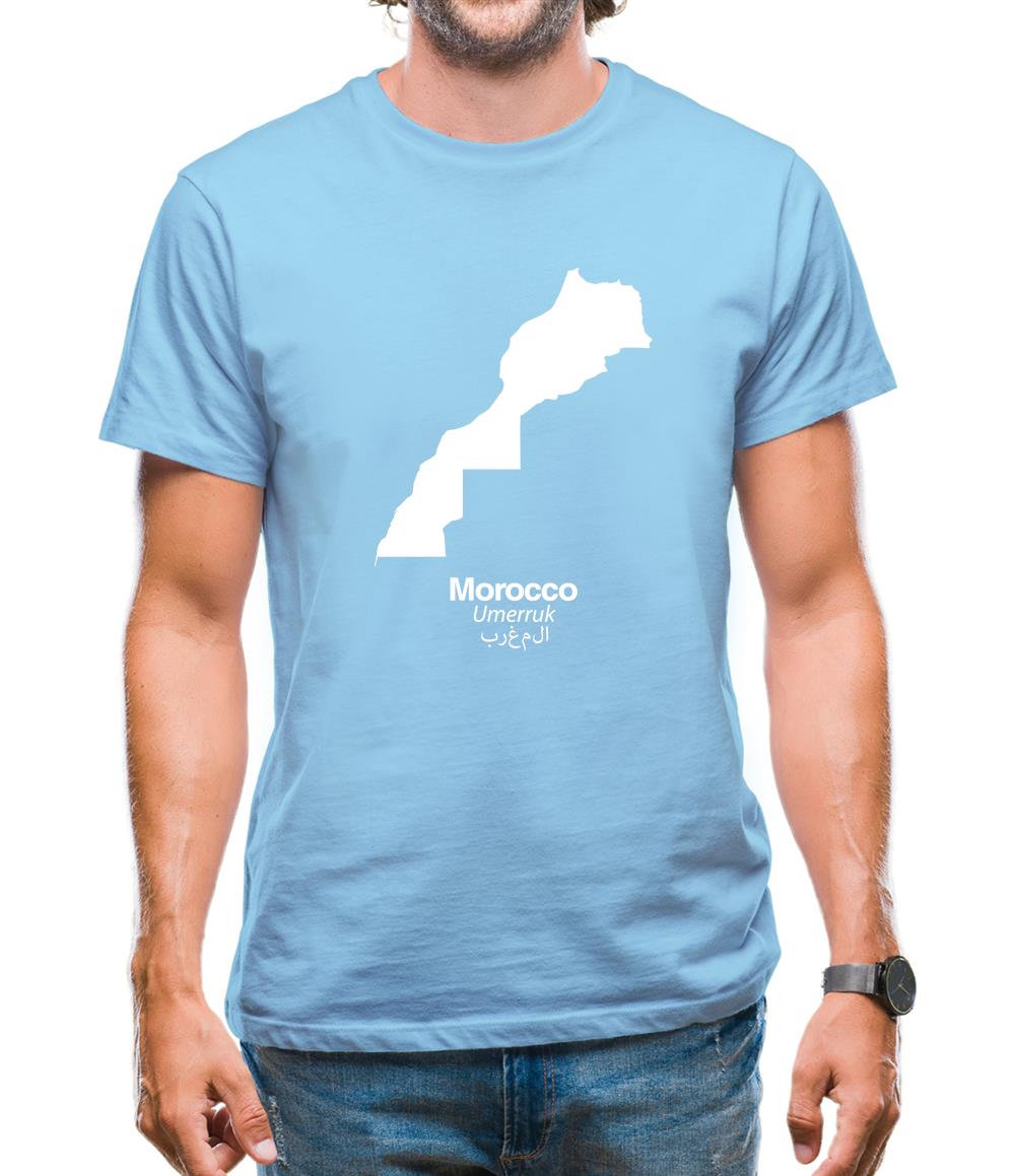 Morocco Silhouette Mens T-Shirt Morocco Silhouette Mens T-Shirt