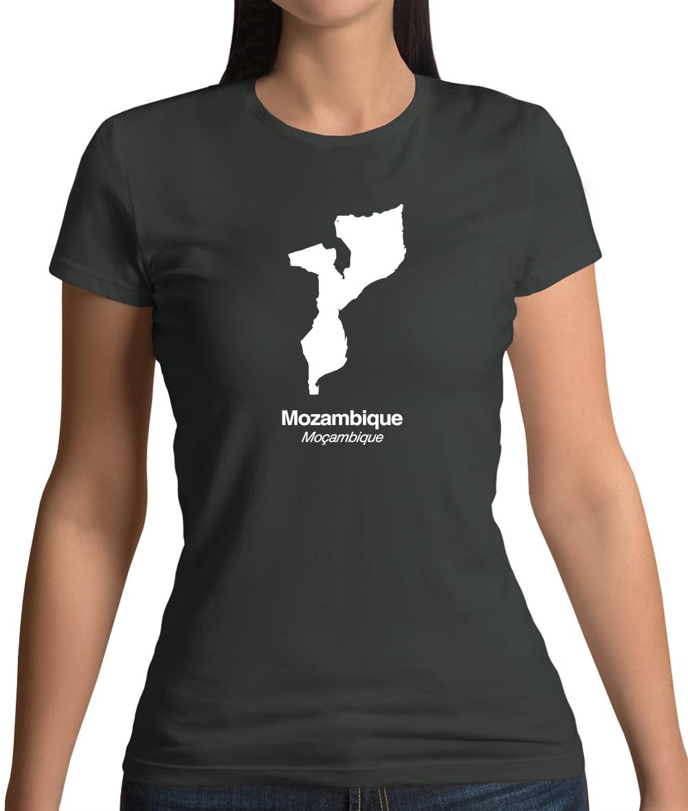Mozambique Silhouette Womens T-Shirt Mozambique Silhouette Womens T-Shirt