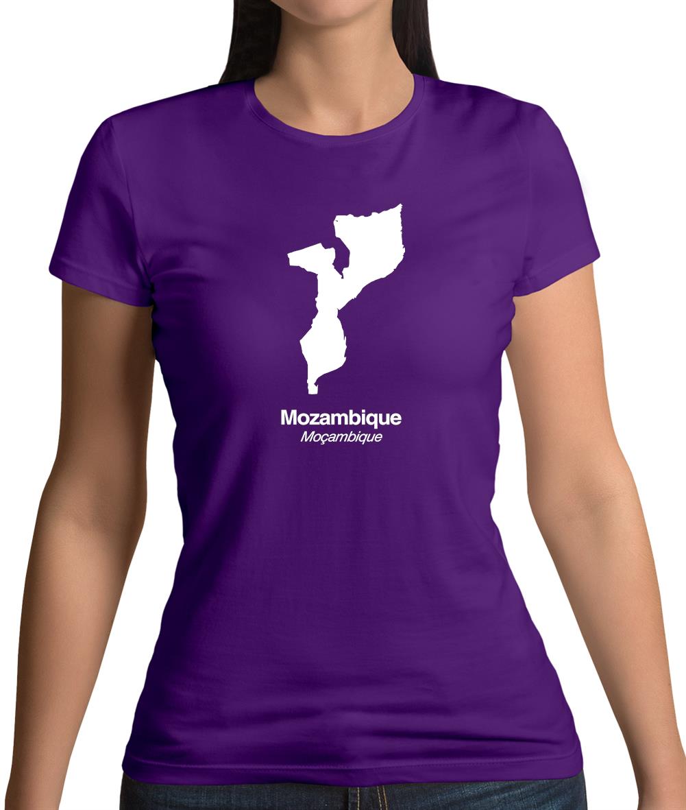 Mozambique Silhouette Womens T-Shirt Mozambique Silhouette Womens T-Shirt