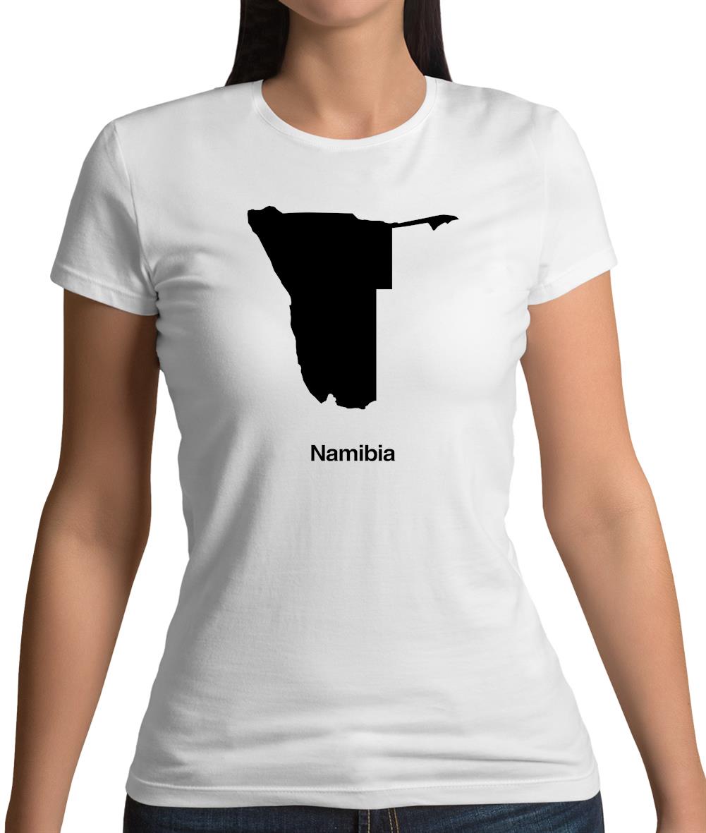 Namibia Silhouette Womens T-Shirt Namibia Silhouette Womens T-Shirt