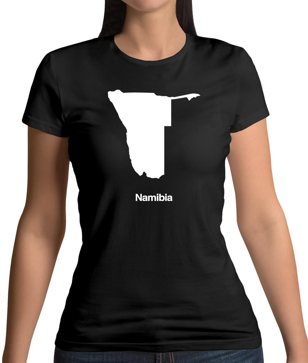 Namibia Silhouette Womens T-Shirt Namibia Silhouette Womens T-Shirt