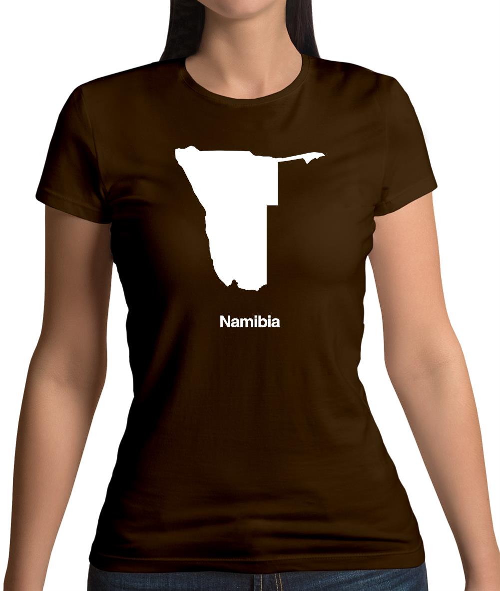 Namibia Silhouette Womens T-Shirt Namibia Silhouette Womens T-Shirt
