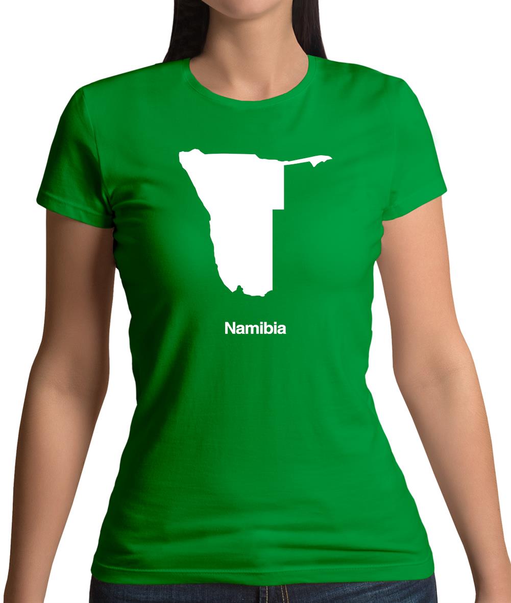 Namibia Silhouette Womens T-Shirt Namibia Silhouette Womens T-Shirt