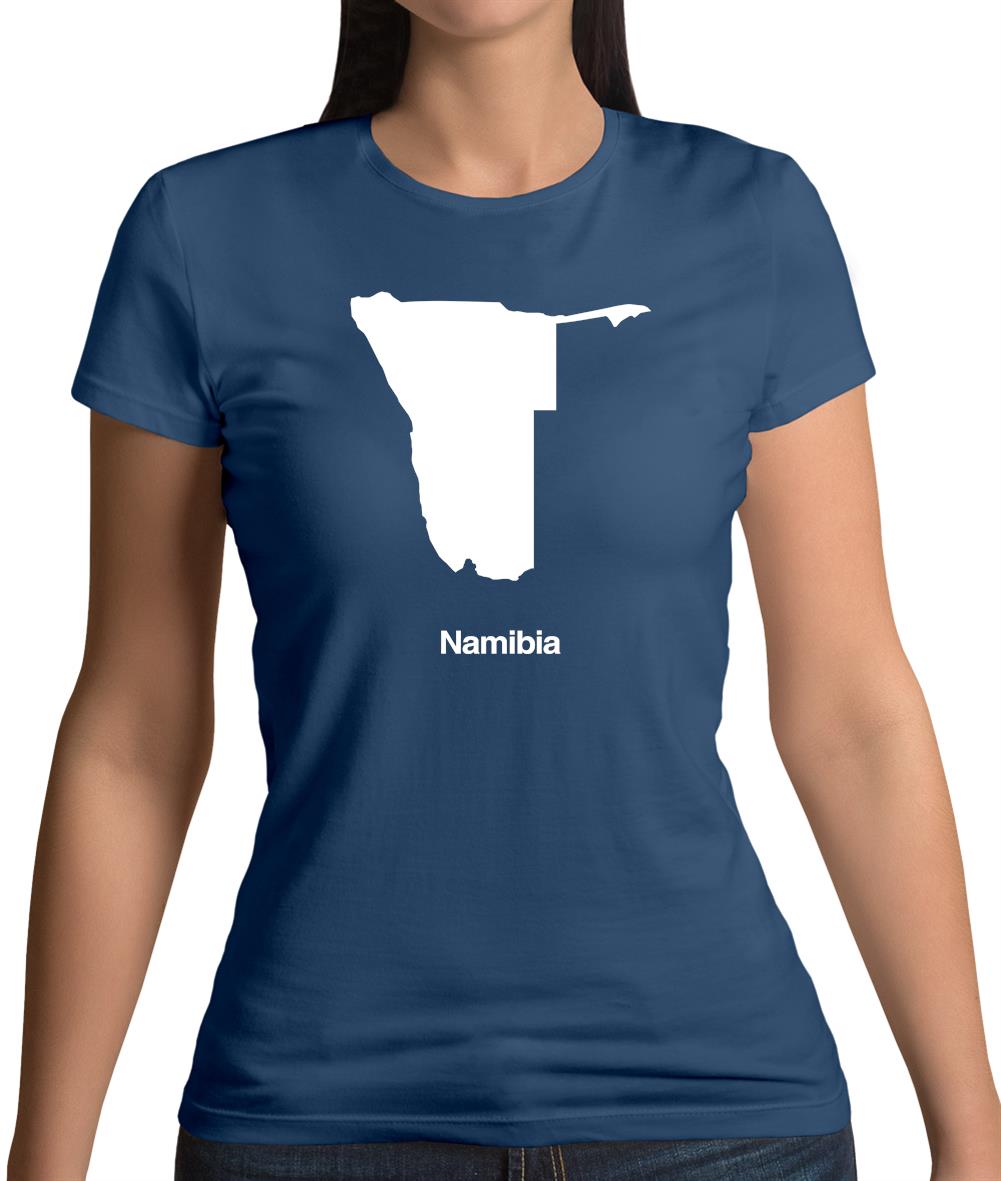 Namibia Silhouette Womens T-Shirt Namibia Silhouette Womens T-Shirt
