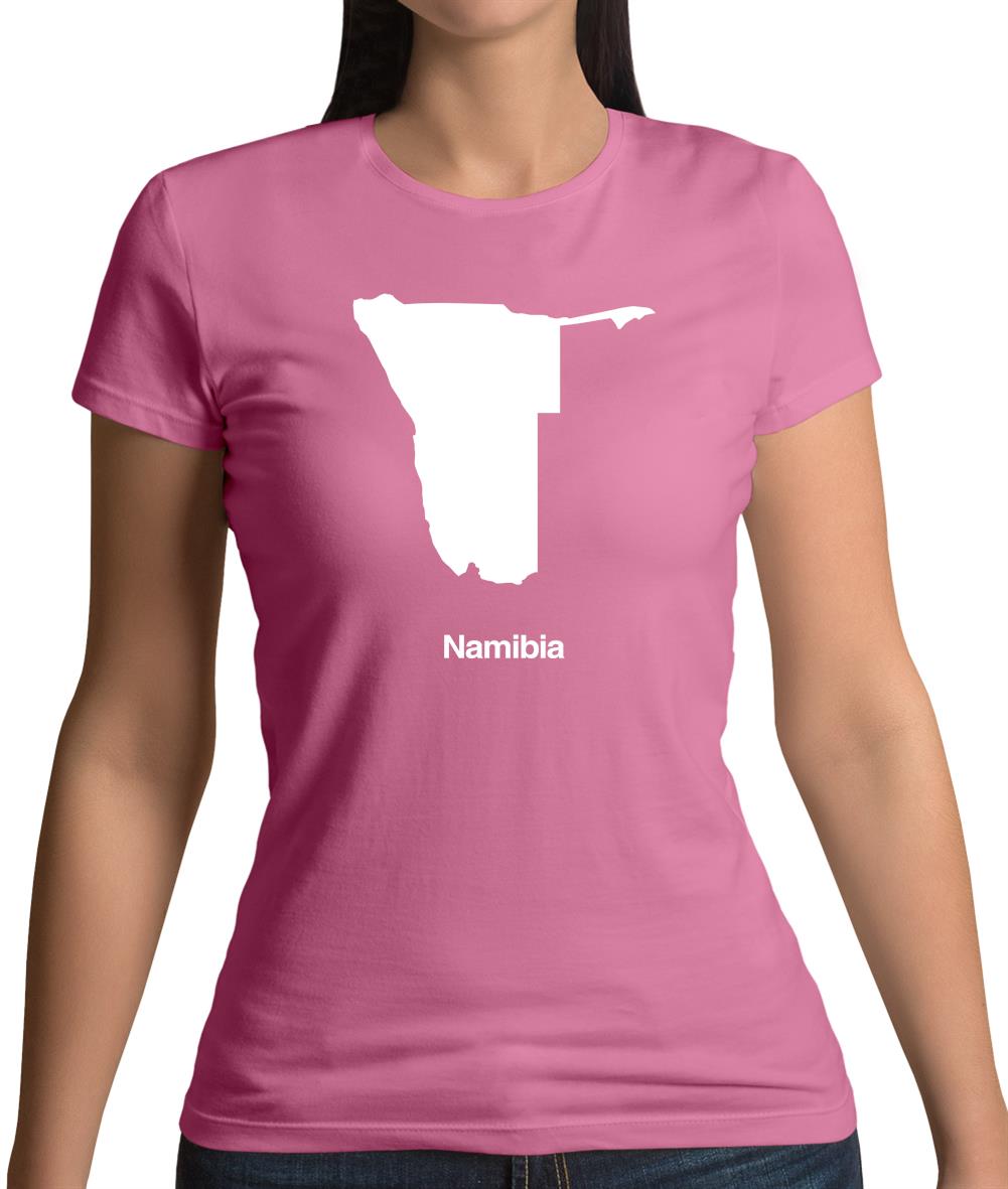Namibia Silhouette Womens T-Shirt Namibia Silhouette Womens T-Shirt