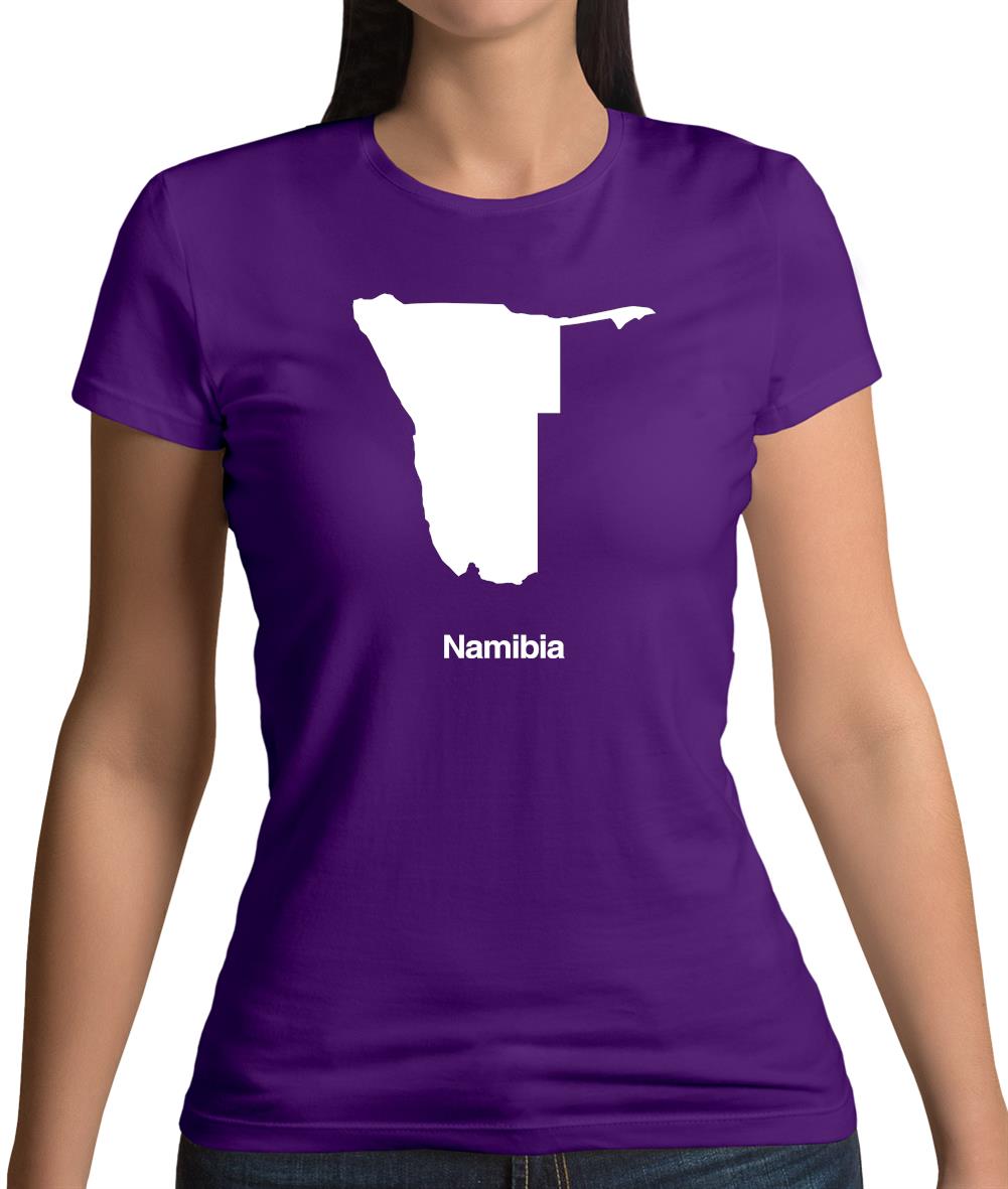 Namibia Silhouette Womens T-Shirt Namibia Silhouette Womens T-Shirt