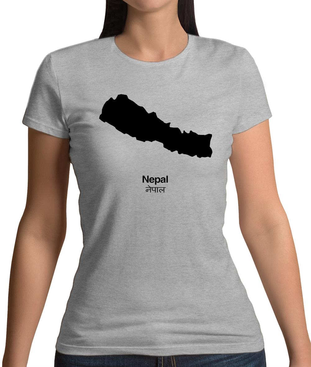 Nepal Silhouette Womens T-Shirt Nepal Silhouette Womens T-Shirt