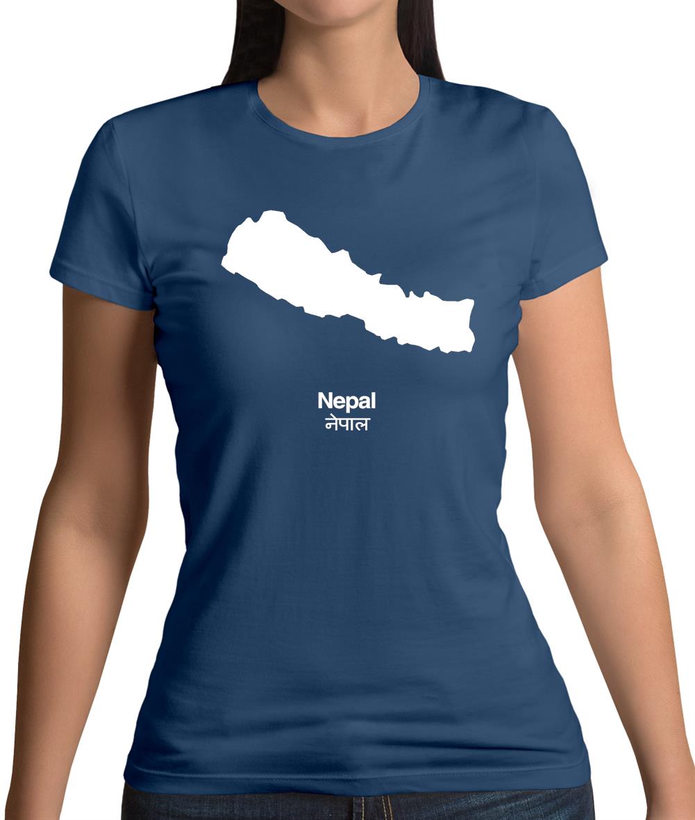Nepal Silhouette Womens T-Shirt Nepal Silhouette Womens T-Shirt