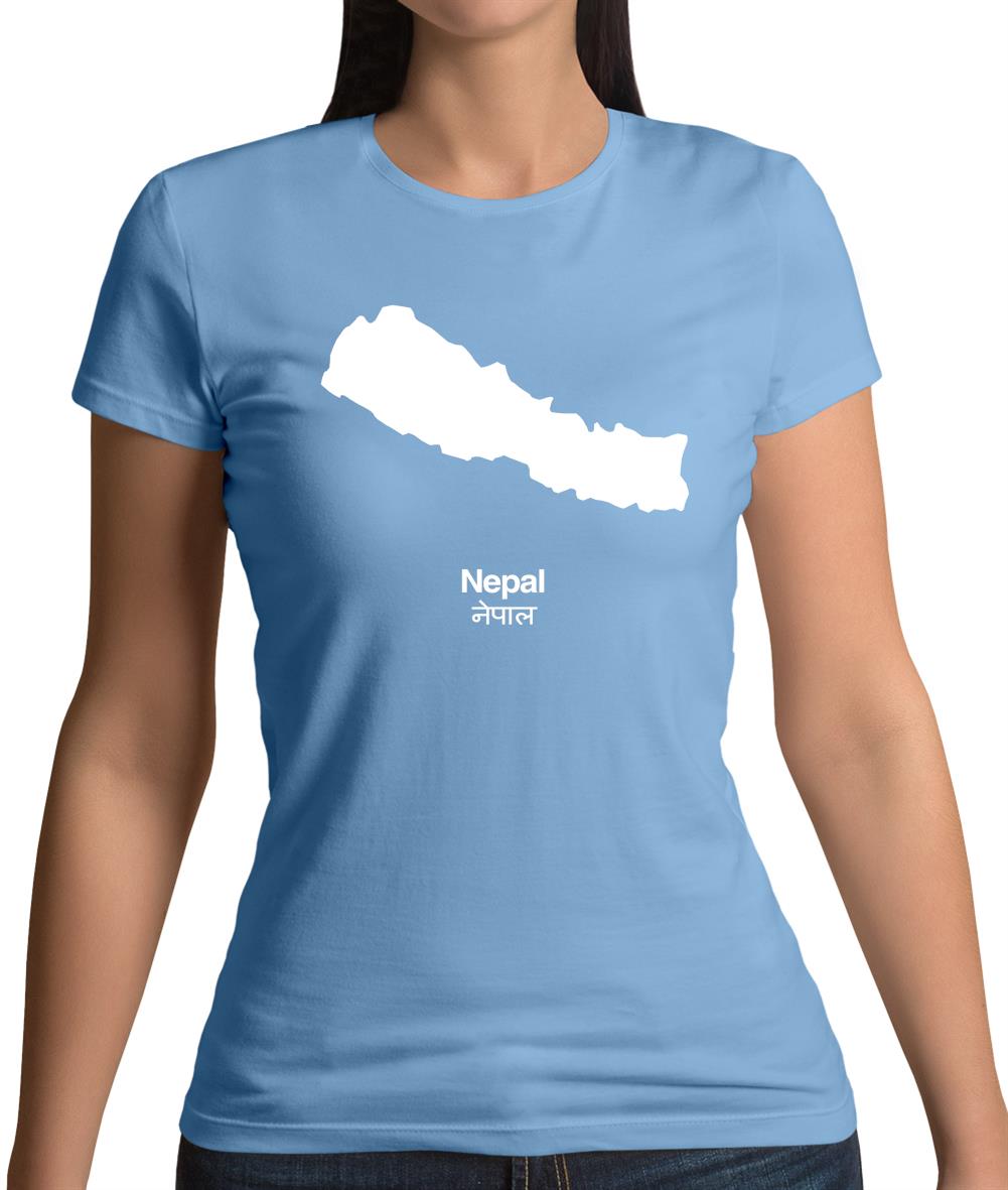 Nepal Silhouette Womens T-Shirt Nepal Silhouette Womens T-Shirt