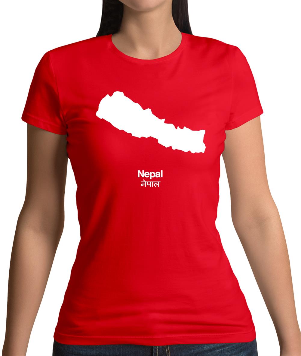 Nepal Silhouette Womens T-Shirt Nepal Silhouette Womens T-Shirt