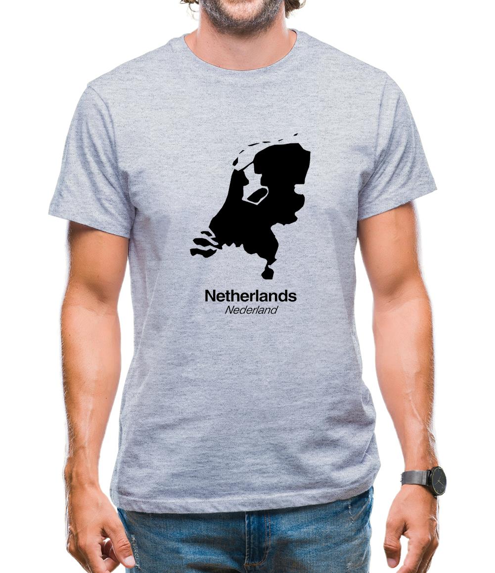 Netherlands Silhouette Mens T-Shirt Netherlands Silhouette Mens T-Shirt