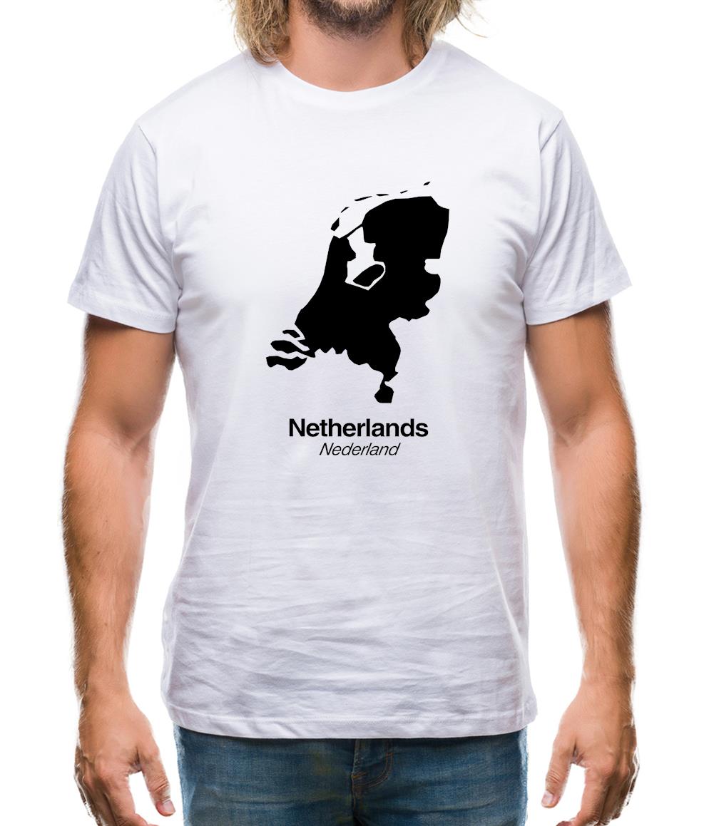 Netherlands Silhouette Mens T-Shirt Netherlands Silhouette Mens T-Shirt