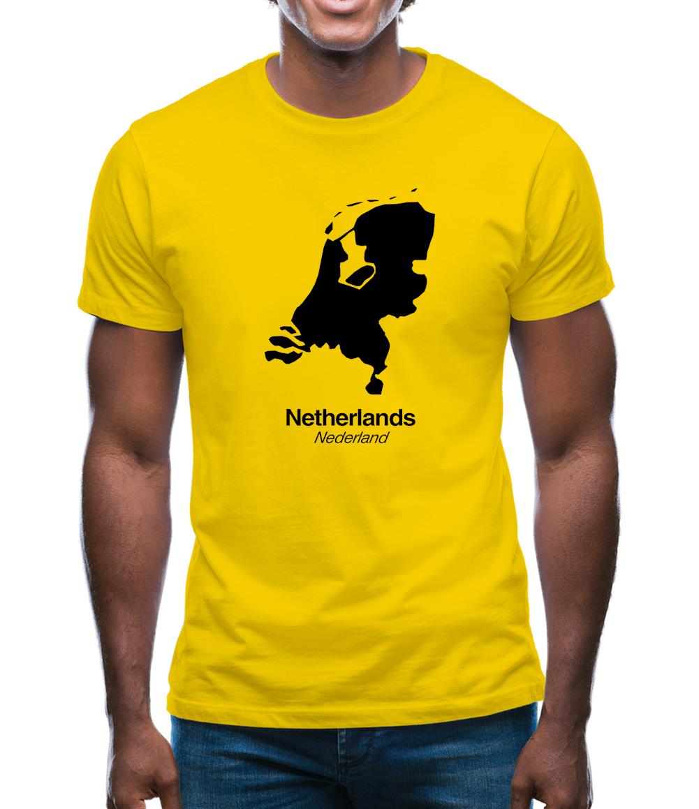 Netherlands Silhouette Mens T-Shirt Netherlands Silhouette Mens T-Shirt